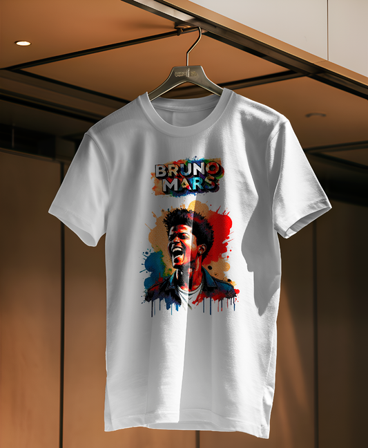 Fan Merch #BrunoMars "BM Acuarela" - T-Shirt