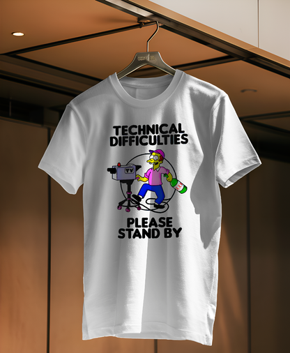 RareWave #TheSimpsons "Technical Difficulties" - T-Shirt